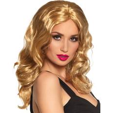 Vrouwen Lange Pruiken Boland Celebrity Blonde Wig