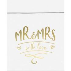 Bruiloft Cadeauzakken PartyDeco Verpakking zakjes 'Mr & Mrs' (6st)