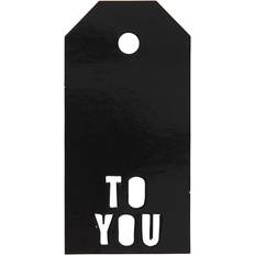 Fødselsdage Gavemærker Vivi Gade Manillamærker størrelse 5 x 10 cm 300 gram sort TO YOU 15 stk