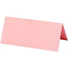 Pink Lykønskningskort & Invitationskort Creativ Company Bordkort rosa str. 9x4 cm 220 g 20stk