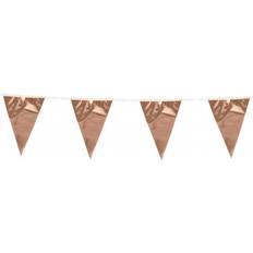 Flagguirlande Vimpler Metallisk Rose Gold 3 M. Pink Gold