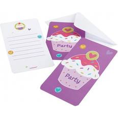 Amscan Bolsa de 6 Invitaciones de Cupcake con Sobres