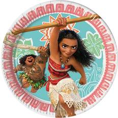 Vegaoo Vaiana yksitt islautaset 20 cm 8 kpl moana disney lautasia