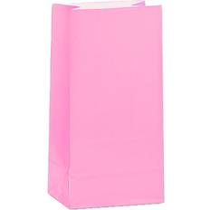 Unique Party Festtasker Pink 12 -pack Pink