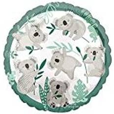 Amscan 4255401 Koala Eucalyptus Round Foil Balloon 18 Inch