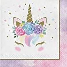 Vegaoo 16 Serviettes Unicorn Baby