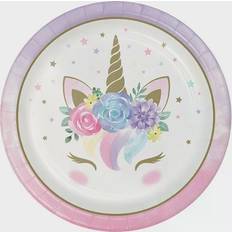 Creative Converting Disposable Plates Unicorn Baby 8pcs
