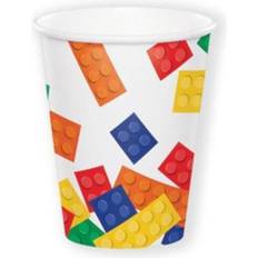 Creative Converting Premium Building Block Paper Cups 9oz 8ct