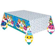 Amscan 9909042 – Baby Shark Paper Party Table Cover 1.8 m