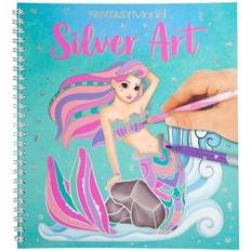 Top Model Artisanat Top Model livre de coloriage Silver Art girls papier 22 cm