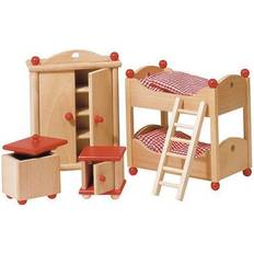 Goki Poupées et Maisons de Poupée Goki BOIS DOLLHOUSE GARDERIE 5-PIECE