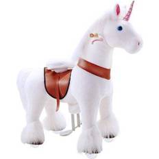 Ponycycle Jouets Ponycycle Licorne Blanche à monter Petit Modèle pour 3 à 5 ans