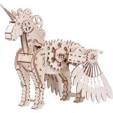 Gigamic Kit De Maqueta De Unicornio De Madera 156 Piezas Mr. Playwood