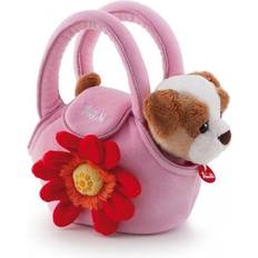 Hug Dog in Bag 20 cm rosa