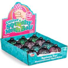 Squishy ball TOBAR Stressbold Klemme I Net Glitter (7 Cm)