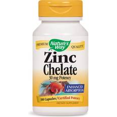 Natures Way Zinc, Chelate 100 caps