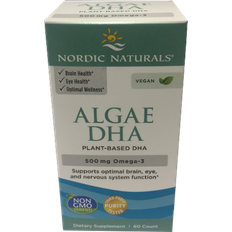 Glutenfri Fedtsyrer Nordic Naturals Algae DHA 60 Softgels 60 stk