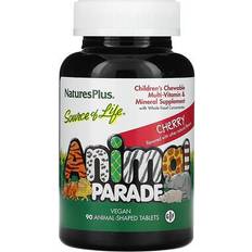 Animal parade multivitamin Nature's Plus Animal Parade Children's Chewable Multi-Vitamin and Mineral Natural Cherry 90 Chewables