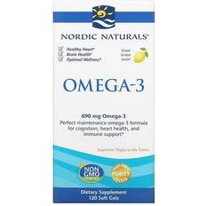 Nordic Naturals Fedtsyrer Nordic Naturals Omega-3 690mg Lemon 120 softgels 120 stk
