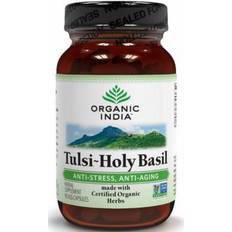 Tulsi kosttillskott Organic India Tulsi Helig Basilika 90 kapslar EKO