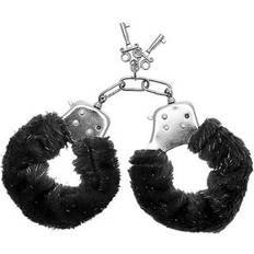 S Pleasures Cuffs Furry Black