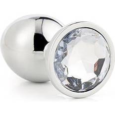 Vita Analpluggar Sexleksaker Dream Toys Gleaming Love Plug Silver, Medium