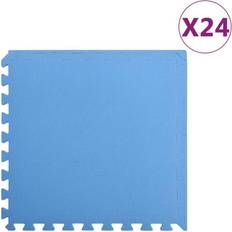 vidaXL Esterilla De Ejercicio Puzzle 24 Piezas Azul 8,64 Eva