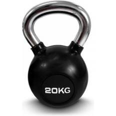 Kettlebell gummi/krom, 20 kg