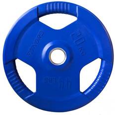 20 kg - Internationell (50mm) Viktskivor Fitnord Tri Grip 50mm Styck Weight Plate Rubberized 20kg