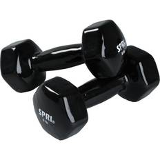 SPRI Dumbbells Vinyl 1,8kg/4lb Grey, Unisex, Equipo, equipo de entrenamiento, Fitness, Gris, ONESIZE