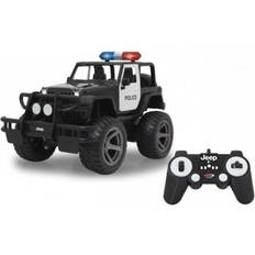 Radiostyrd jeep Jamara Radiostyrd Polis Bil Jeep Wrangler 34 X 20 Cm 112 Svart