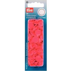 Rosa Tryckknappar Prym Plasttryckknappar Color snaps Ø12,4 mm Hallon Rosa 30st