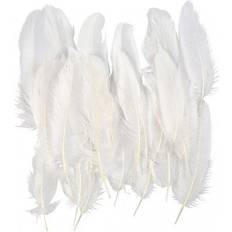 Creativ Company Feathers, white, 350 pc/ 1 pack