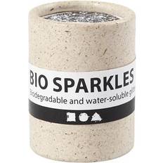 Sølv Håndtverk Creativ Company Bio Sparkles, D: 0,4 mm, silver, 10 g/ 1 tub