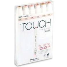 Touch markers set Touch Twin Brush Marker 6-set Skin Tones A