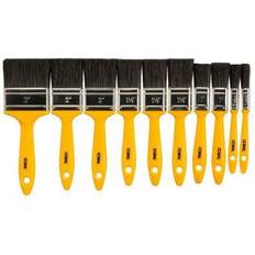 Yellow Painting Accessories Coral Essentials Paint Brush Set 10 Piece