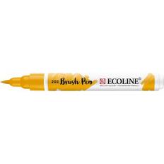 Gule Penseltusjer Royal Talens Ecoline Brushpen Brush Pen Deep Yellow