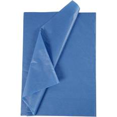 Silk & Crepe Papers Creativ Company Tissue Paper, 50x70 cm, 17 g, blue, 10 sheet/ 1 pack