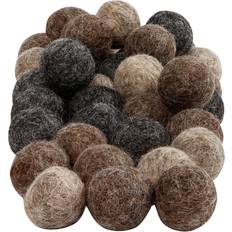 Creativ Company Felt balls, D: 20 mm, natural, 64 pc/ 1 pack