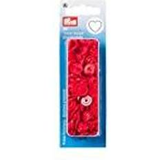 Prym Boutons-Pression Coeurs Et Ronds Color Snaps Rouge