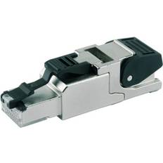 Rj45 stik skærmet Telegärtner RJ45-stik CAT 6A skærmet J00026A2004 Stik, lige Pol-tal (RJ) 8P8C Metal 1 stk