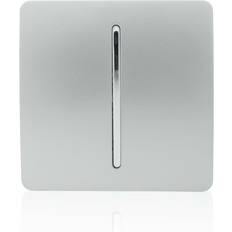 Trendi Switch Trendi 1 Gang 2 Way, 10 Amp Light Switch Silver