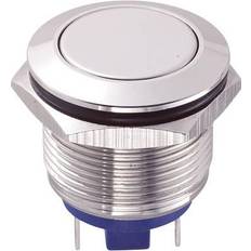 Tryckströmställare TRU Components GQ19F-10/J/N Tamper-proof pushbutton 48 V DC 2 A 1 x Off/(On) IP65 momentary 1 pc(s)