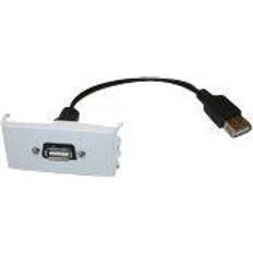 USB-port Ethernet, Data & Phone Outlets VivoLink stikkontakt