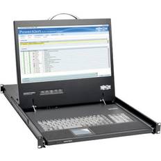 tripplite kvm switches 1u rack-mount console w