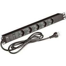 Lancom Elartikler Lancom Strømpanel 5xDK udtag og glimlampe 19"/1unit