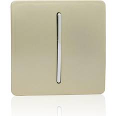 Trendi Switch Trendi 1 Gang 2 Way, 10 Amp Light Switch Gold