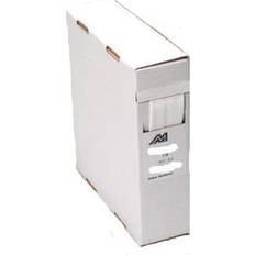 MELBYE Elektronikskabe MELBYE Krympeslange UL 6/2 hvid boks 7M