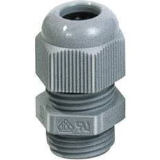 Cable Gland Electrical Installation Materials JACOB 50.616 PA7001 Cable gland with strain relief M16 Polyamide Silver-grey (RAL 7001) 1 pc(s)