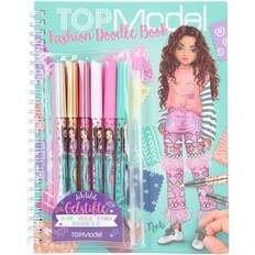 Plastleksaker Målarböcker Top Model TOPModel Fashion Doodle Designbok med gelpennor